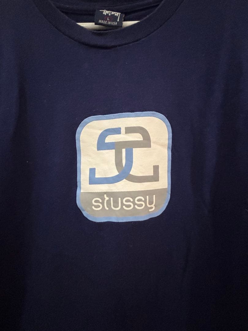 Stussy ネイビー Tシャツ Lサイズ