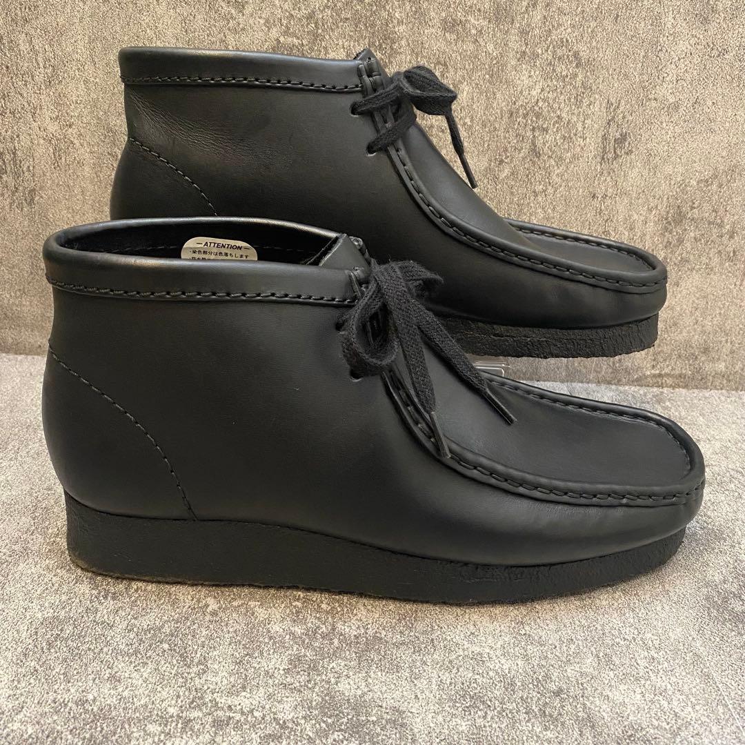 ✨美品✨クラークス Clarks ワラビーブーツ【25】オールレザー ブラック