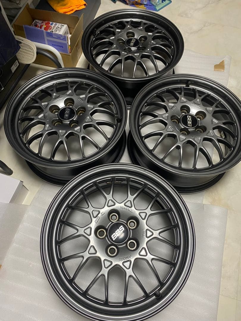 BBS ホイール 16インチ スバル ガンメタ6.5j pcd100 5H