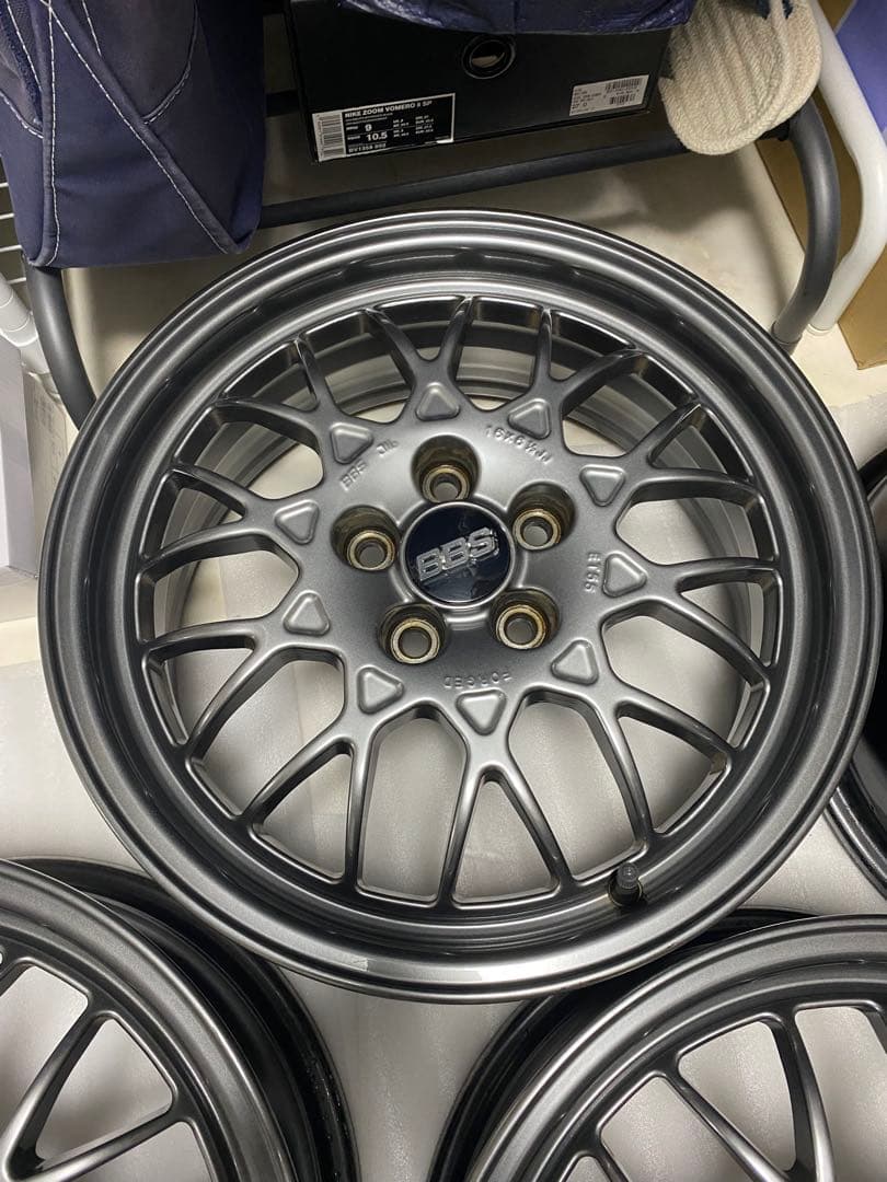 BBS ホイール 16インチ スバル ガンメタ6.5j pcd100 5H