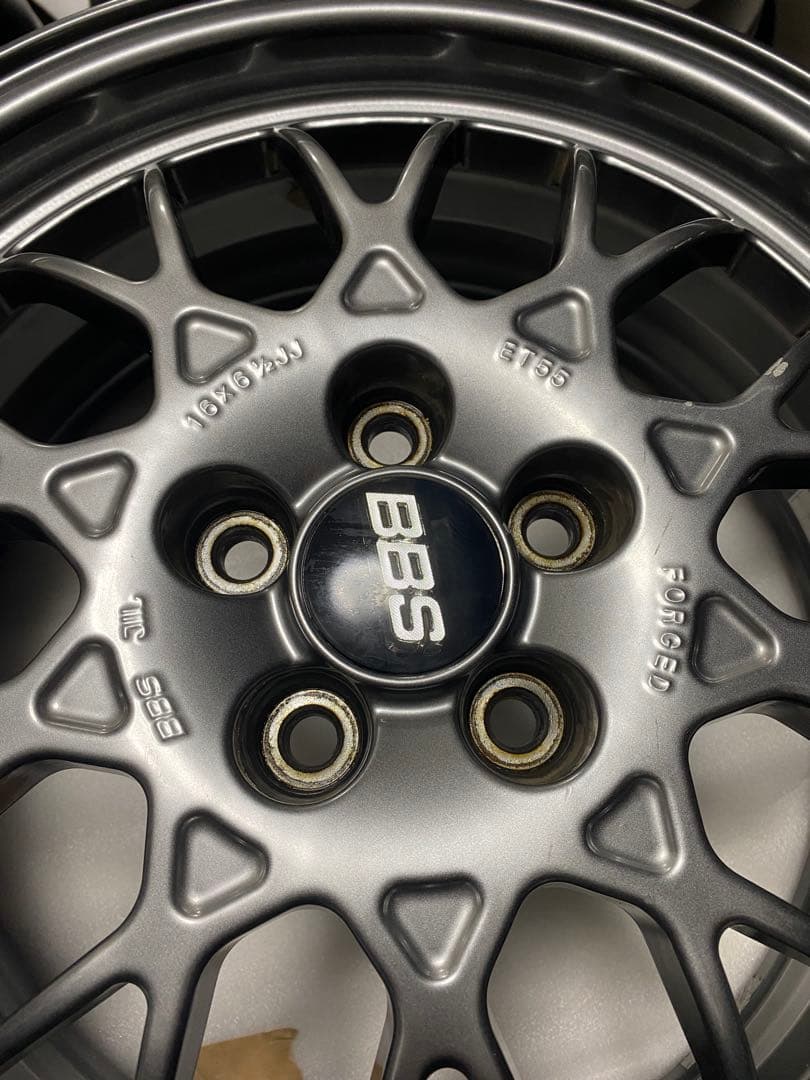 BBS ホイール 16インチ スバル ガンメタ6.5j pcd100 5H