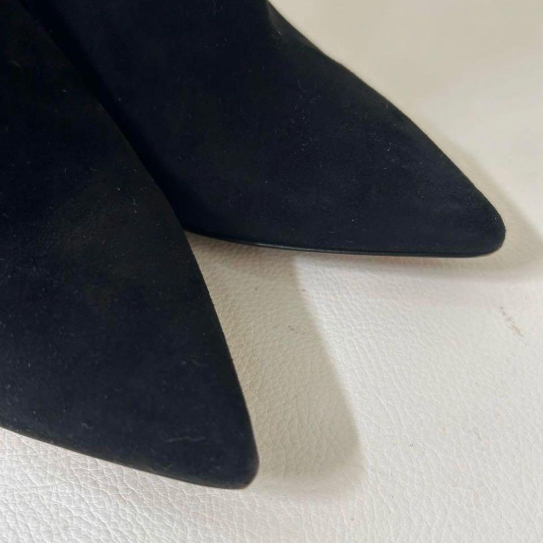 Gianvito Rossi aura 105 ショートブーツ　スウェード 黒