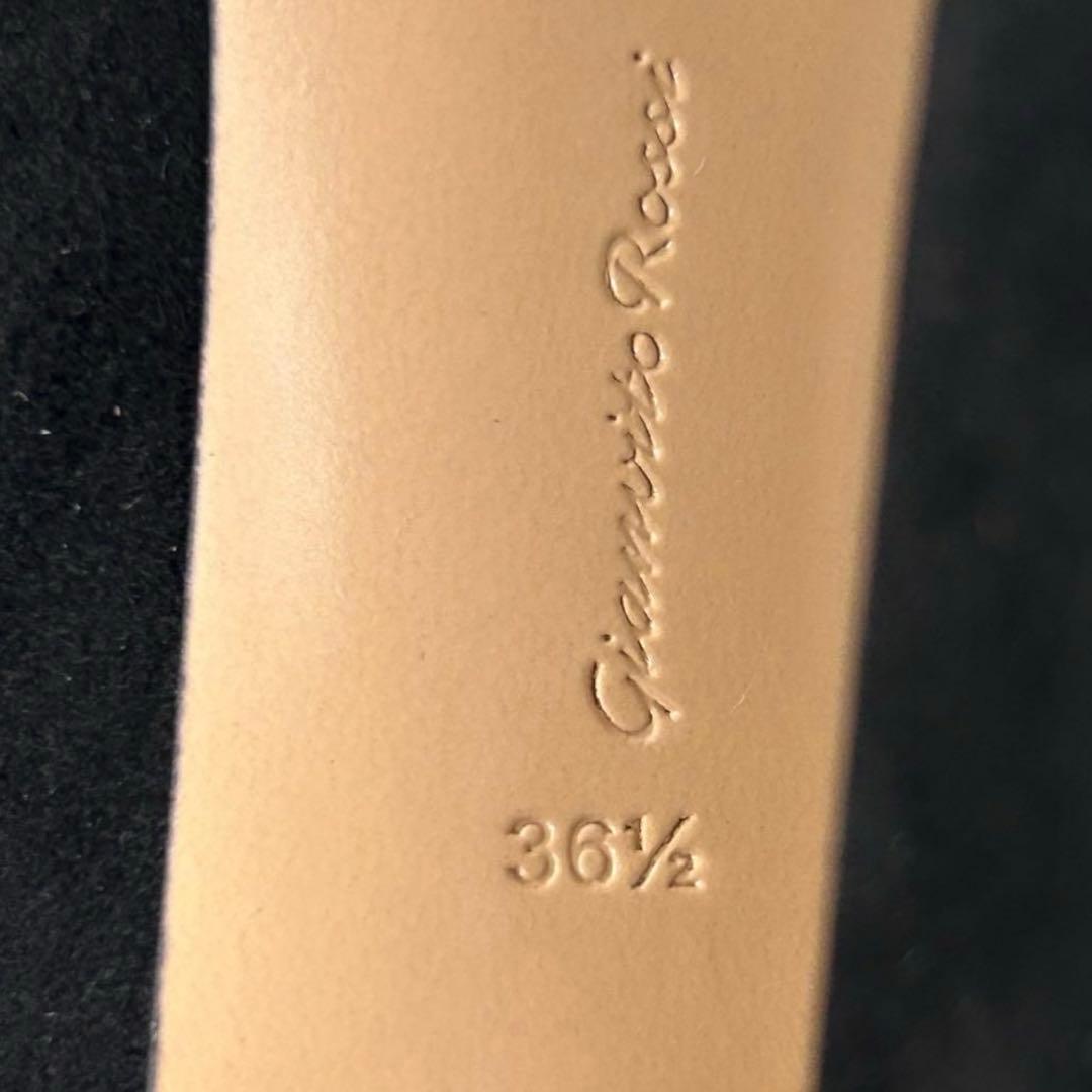 Gianvito Rossi aura 105 ショートブーツ　スウェード 黒