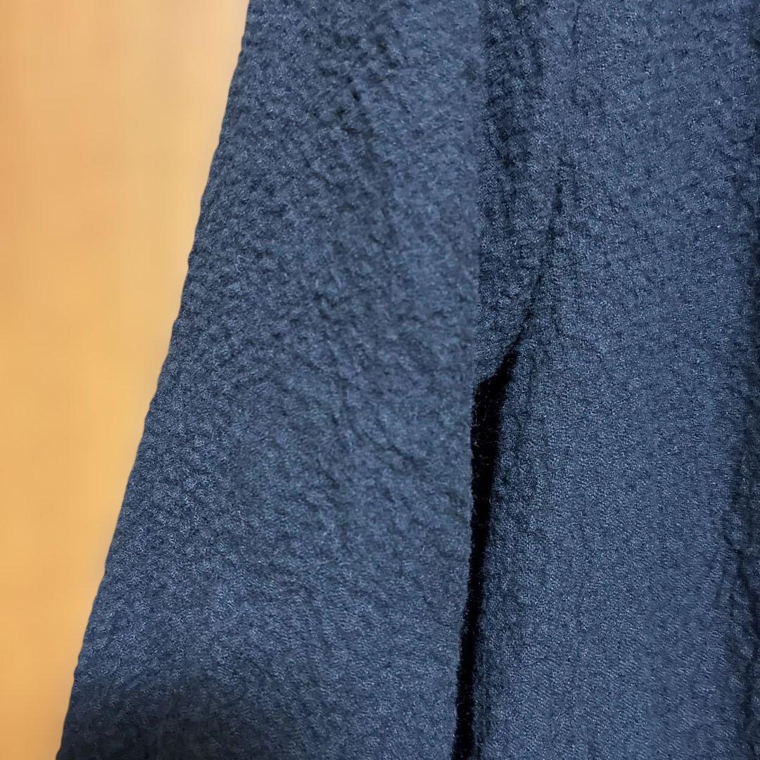 pas de calais ネイビー ロングコート 36
