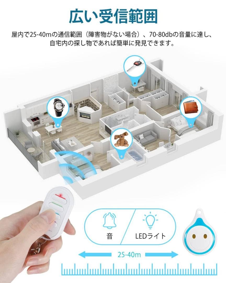 キーファインダー Bluetooth対応 タグ
