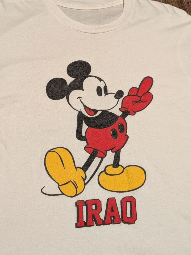 り*ん様 激レア 90s USA製 ミッキーIRAQ Tシャツ ヴィンテージ ブ