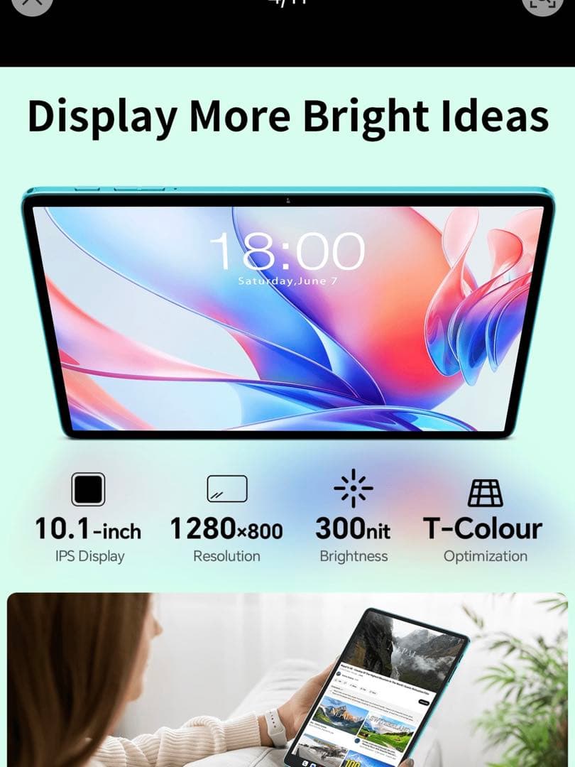 Teclast P30AI 10,1インチタブレット新品未使用 ケース付け