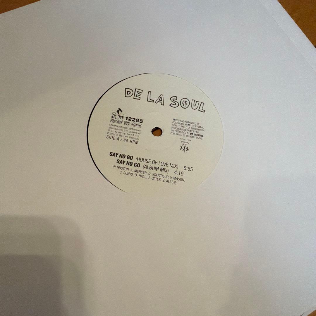 DE LA SOUL SAY NO GO レコード
