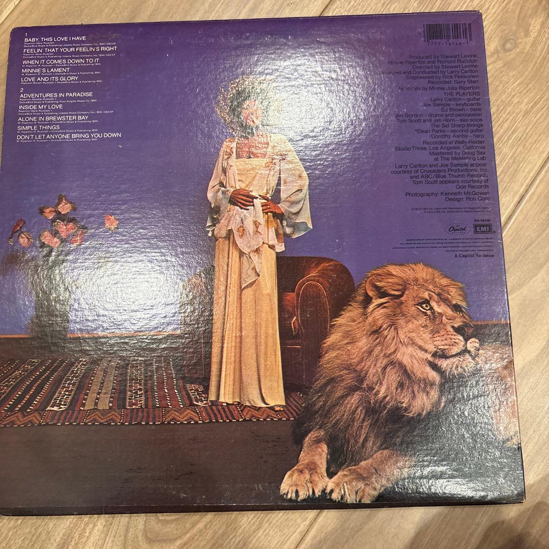洋楽 MINNIE RIPERTON ADVENTURES IN PARADISE