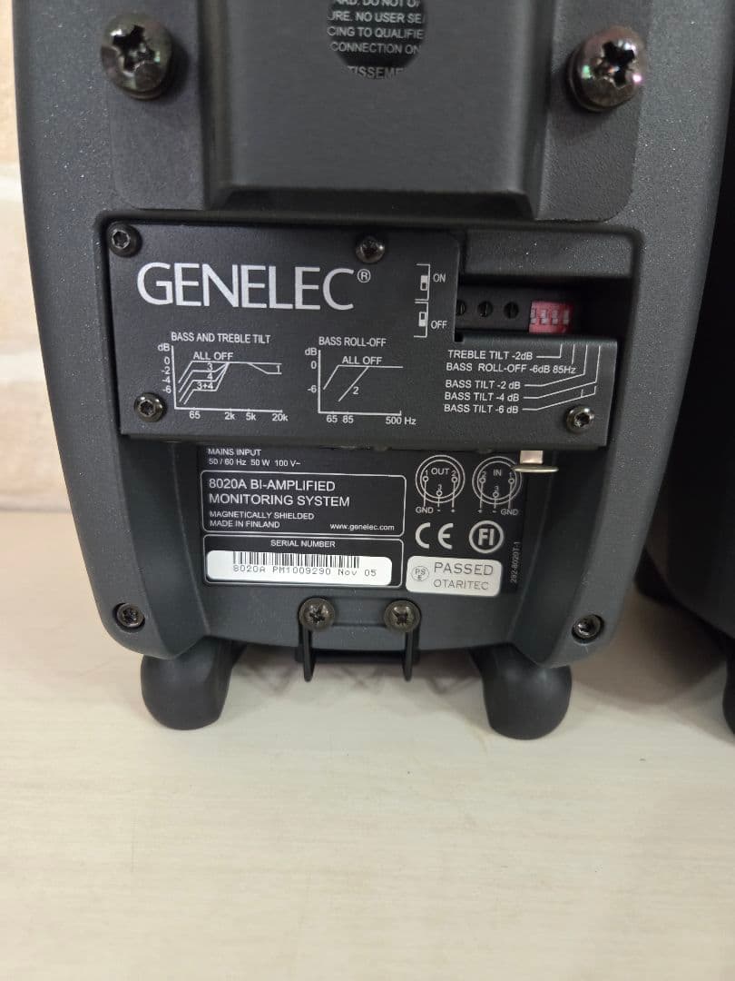 【美品♪】人気レアモデルGENELEC8020Aペア