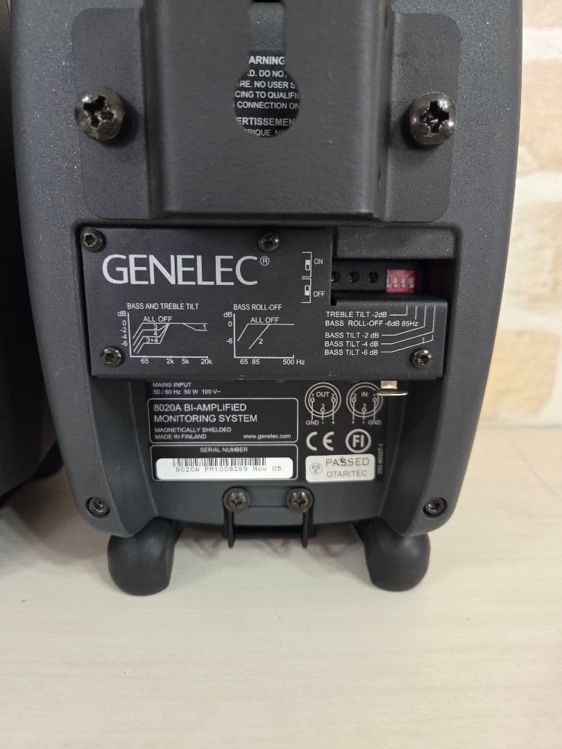 【美品♪】人気レアモデルGENELEC8020Aペア