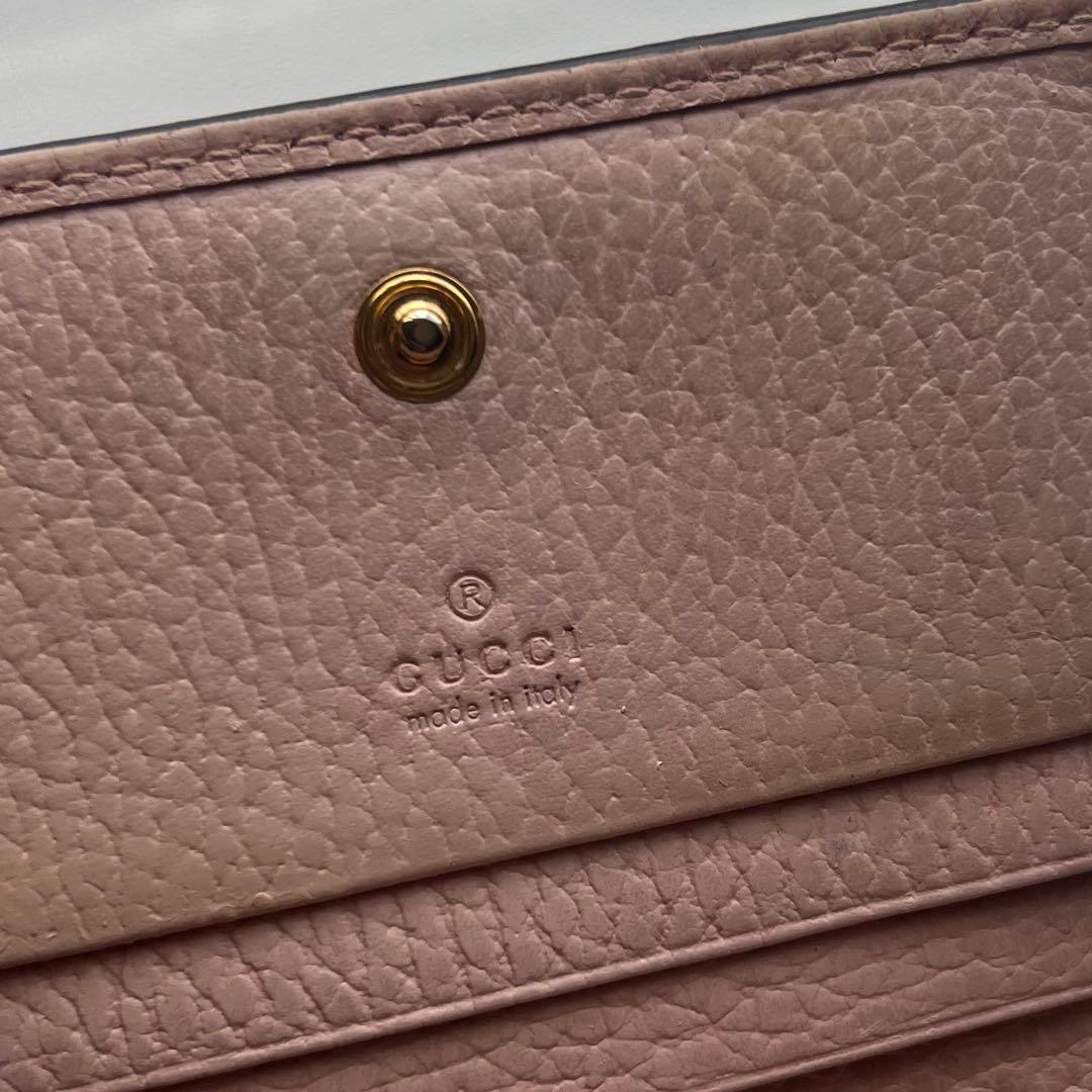 196 美品 GUCCI グッチ マーモント 2つ折り財布