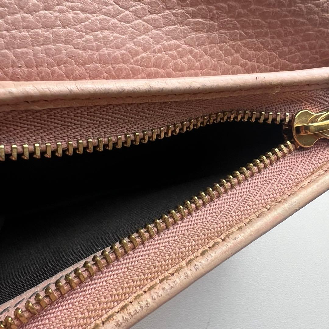 196 美品 GUCCI グッチ マーモント 2つ折り財布