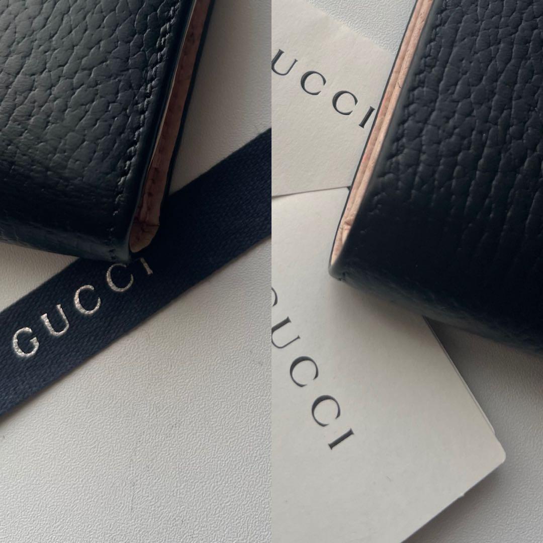 196 美品 GUCCI グッチ マーモント 2つ折り財布