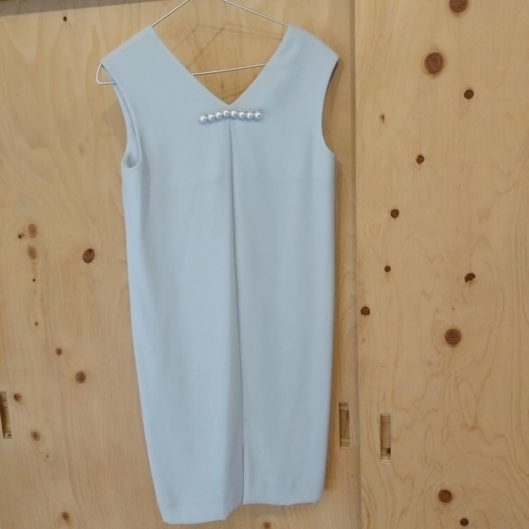 極美品✨　ヨーコチャン　バックパールコクーンドレス　ワンピース　ノースリーブ
