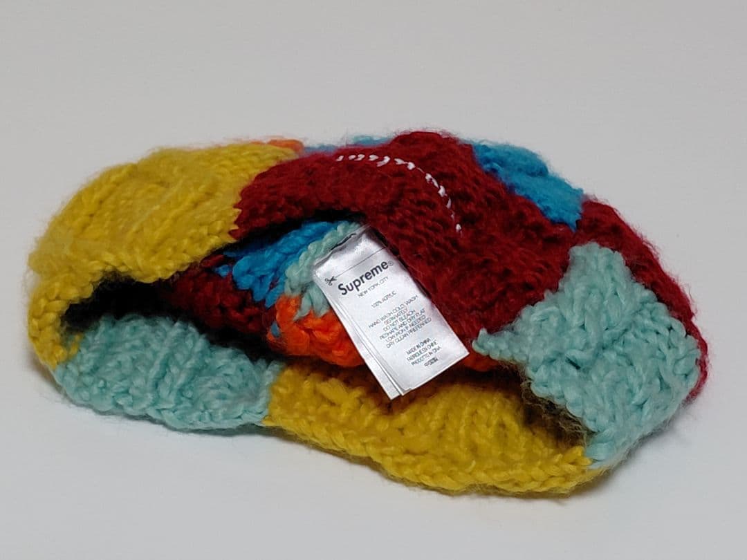 【極美品】 Supreme　Block　Knit　Beanie　\"マルチカラー\"