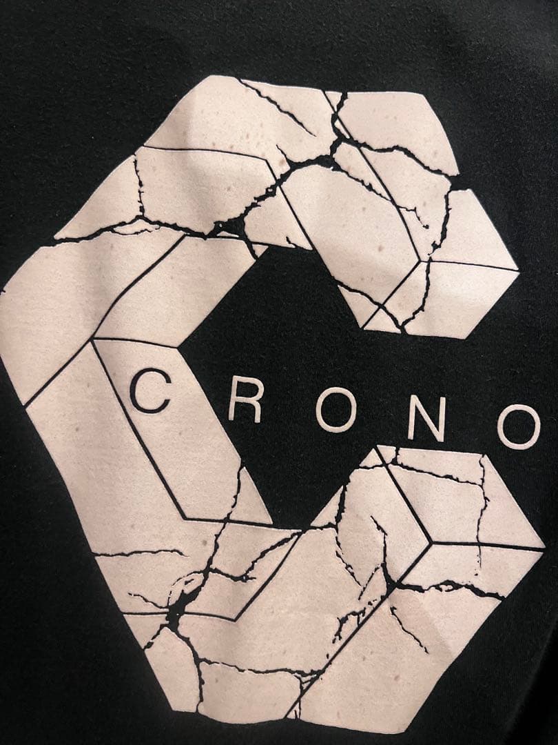 CRNS CRONOS ロゴ入り Tシャツ 黒