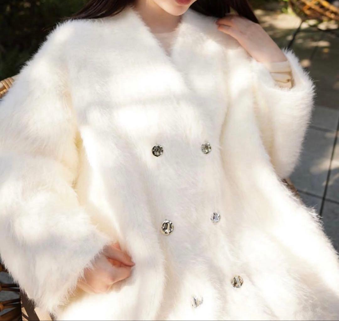 leema mohair touch cardigan カーディガン