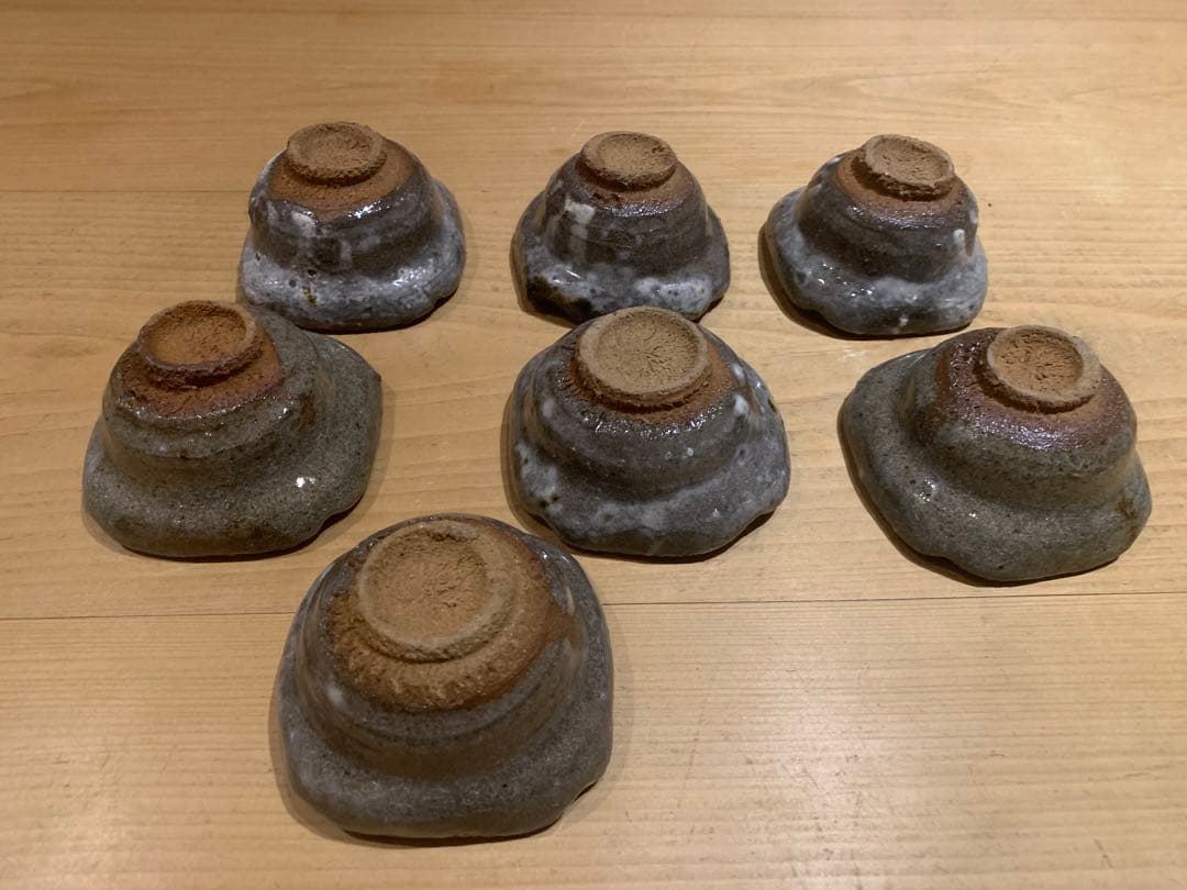唐津焼 藤ノ木陽太郎 小鉢 7客セット（共箱・共布なし）