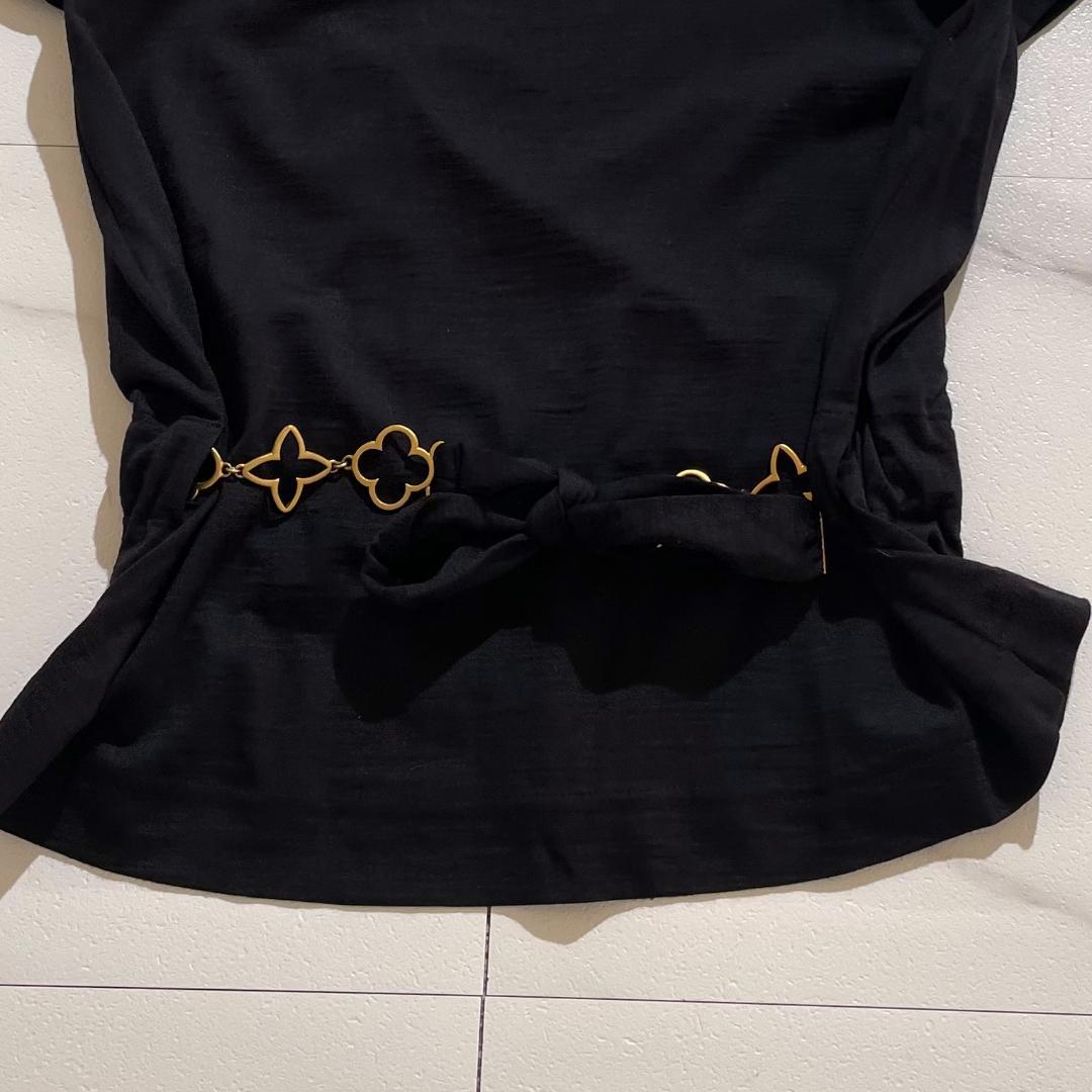 【美品】LOUIS VUITTON ルイヴィトン モノグラム LV Tシャツ 黒