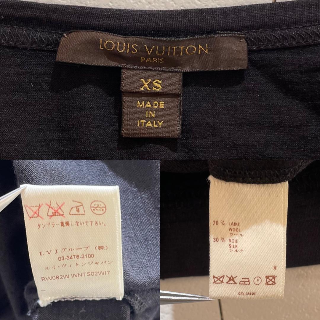 【美品】LOUIS VUITTON ルイヴィトン モノグラム LV Tシャツ 黒