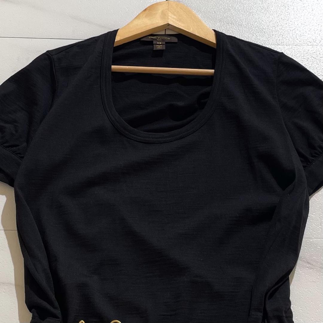 【美品】LOUIS VUITTON ルイヴィトン モノグラム LV Tシャツ 黒