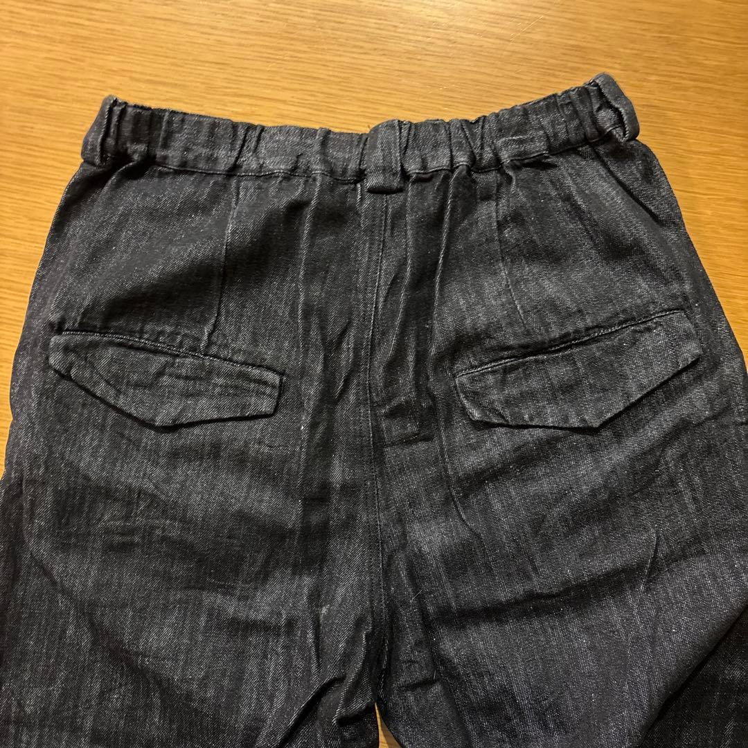 ESTROISLOSE. EB 23404 綿　麻混　黒のデニムパンツ