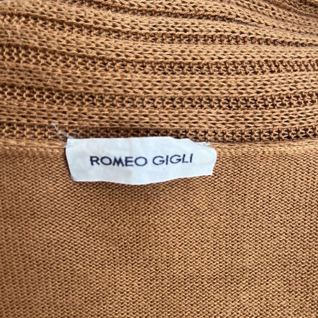 ROMEO GIGLI ロメオジリ 綿100% ショールカラーカーディガン