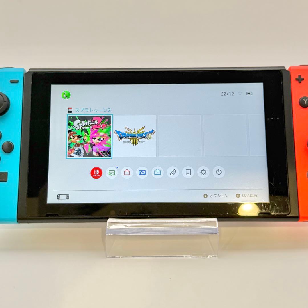 【動作確認済】Nintendo Switch 本体のみ 液晶フィルム付・画面良好