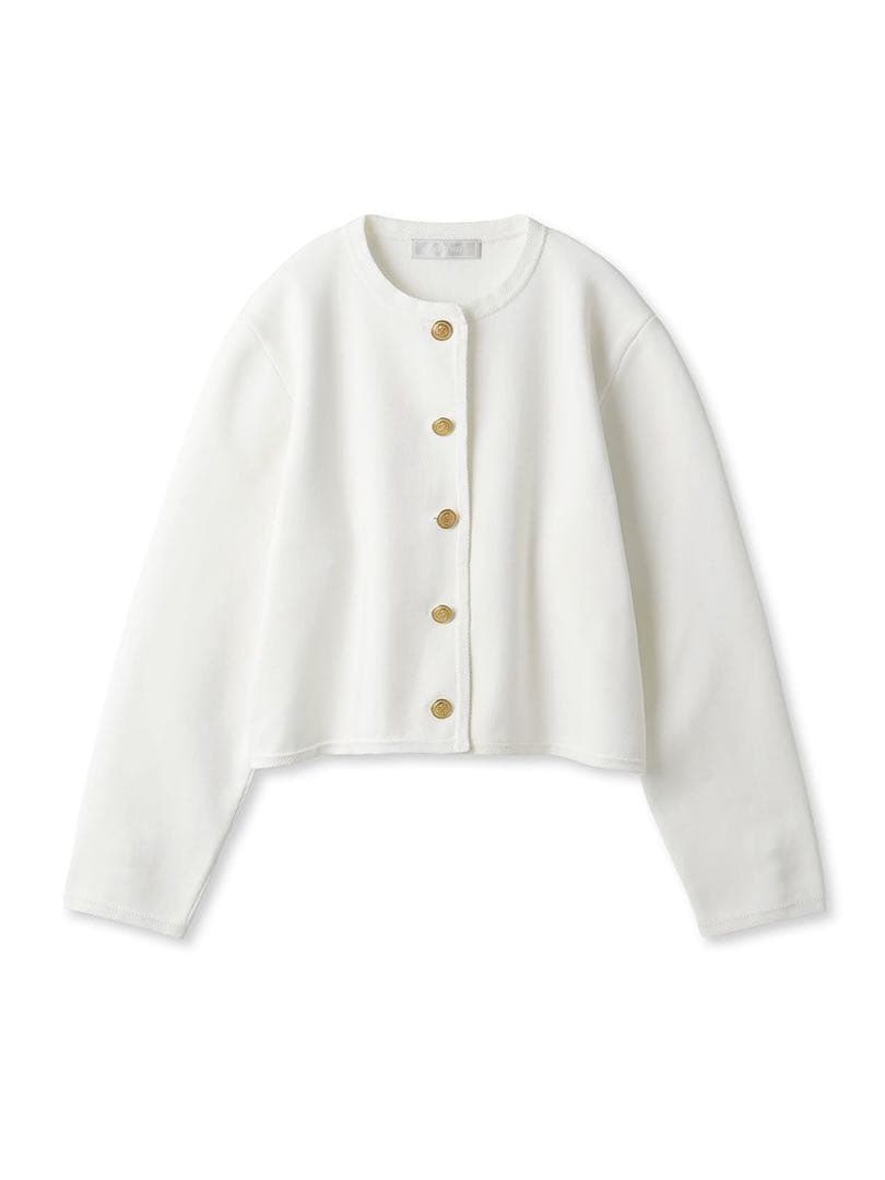 CELFORDセルフォード♪パイピングデザイン総針カーディガン OWHT