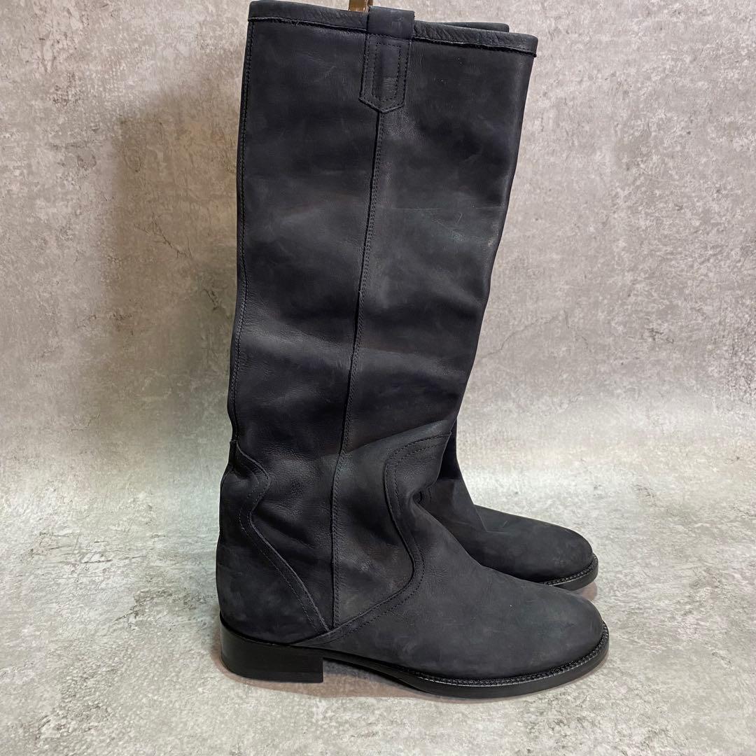 Corso Rome ヌバックレザー 24.5cmロングブーツ コルソローマ38