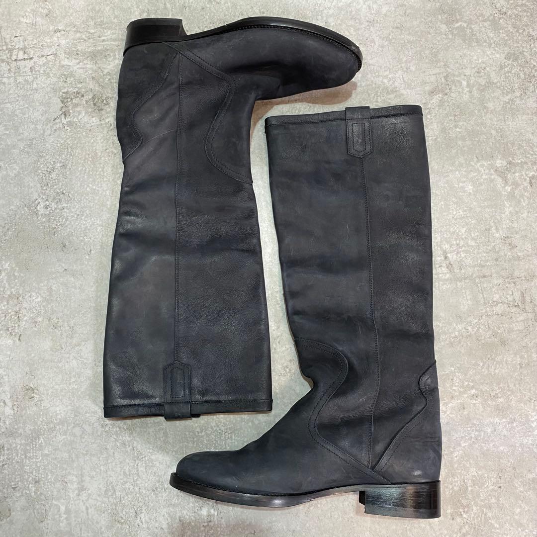 Corso Rome ヌバックレザー 24.5cmロングブーツ コルソローマ38