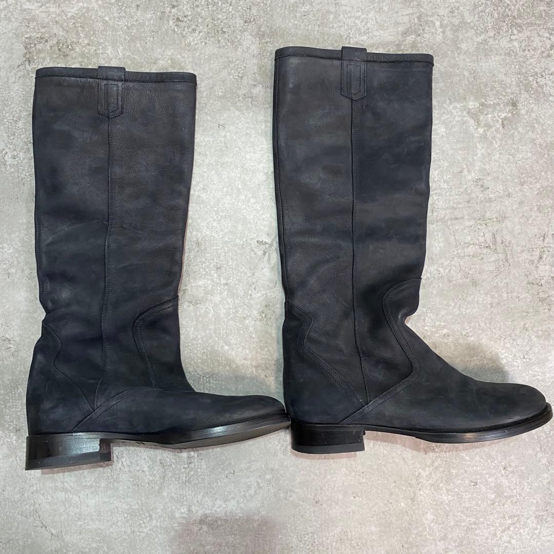 Corso Rome ヌバックレザー 24.5cmロングブーツ コルソローマ38