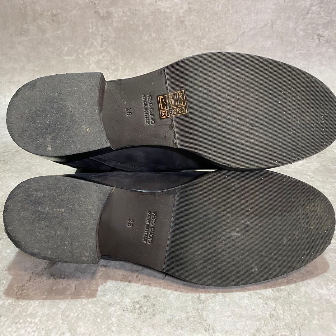 Corso Rome ヌバックレザー 24.5cmロングブーツ コルソローマ38