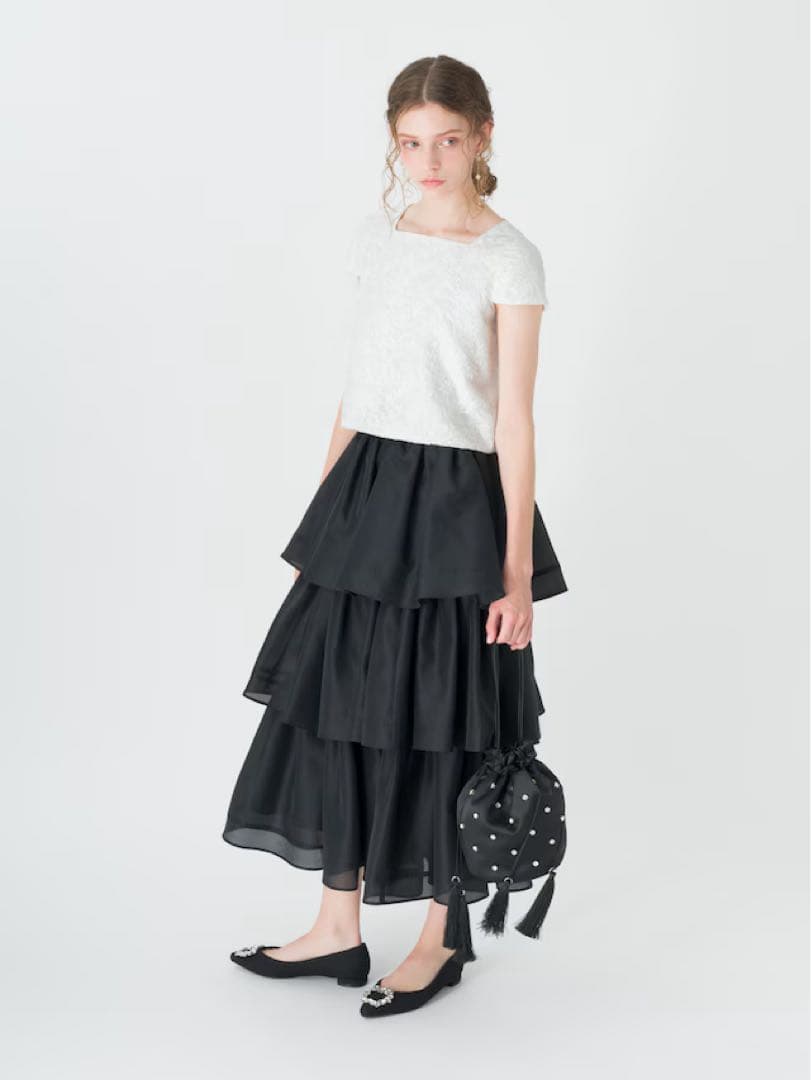 ツルバイマリコオイカワ スカート Marrieanne 36 BLACK 今季