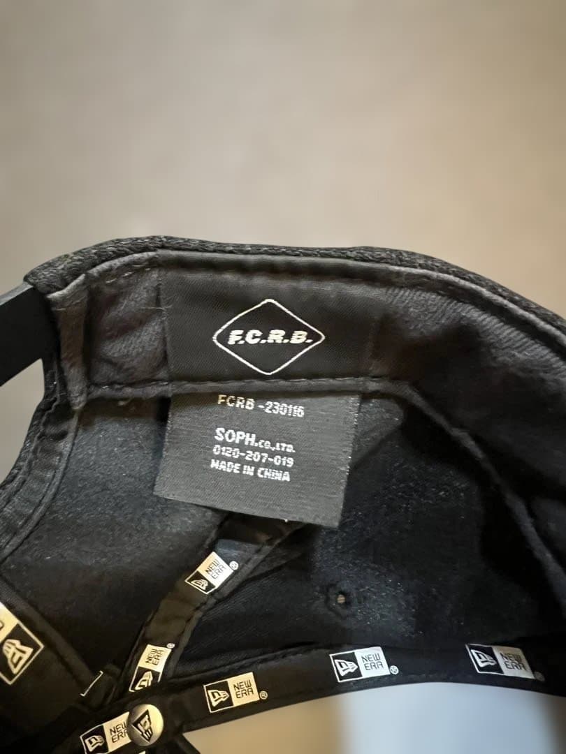 23ss FCRB × NEW ERA A-FRAME CAP BLACK