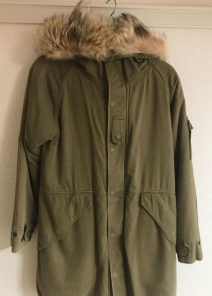 green 現HYKE コヨーテファーモッズコート