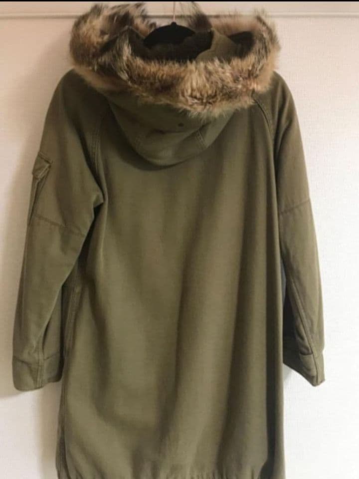 green 現HYKE コヨーテファーモッズコート