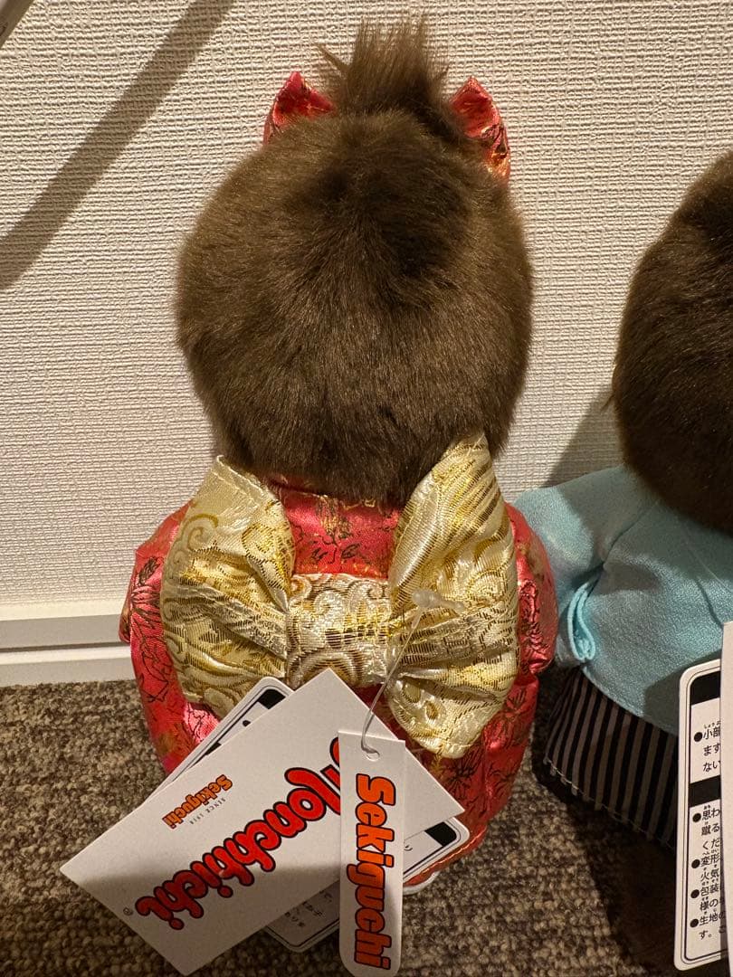 紋付袴モンチッチ&振袖モンチッチ　 男女ペアセット