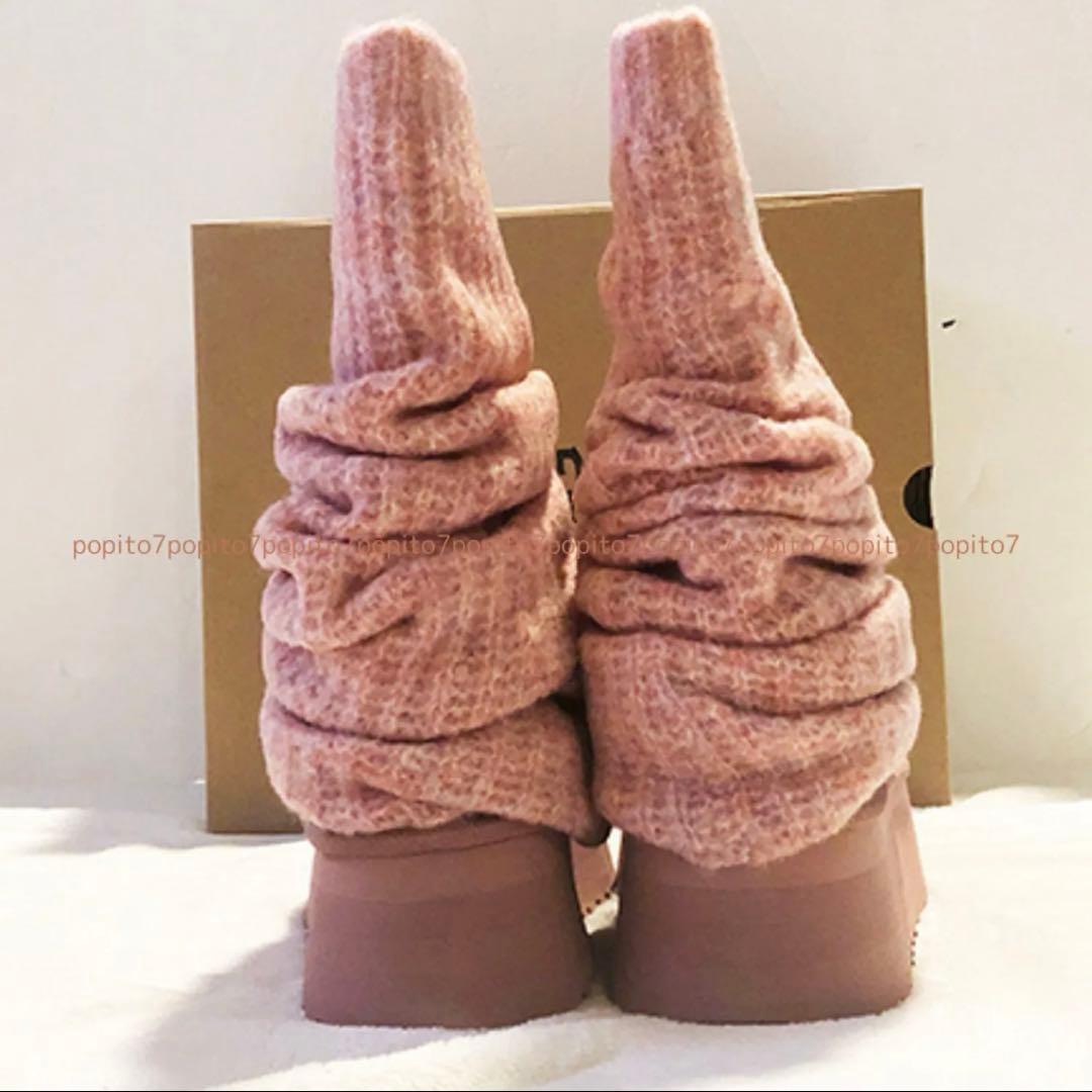 【海外限定】ugg ピンク　ミニディッパー　レッグウォーマー　ラッピング付き