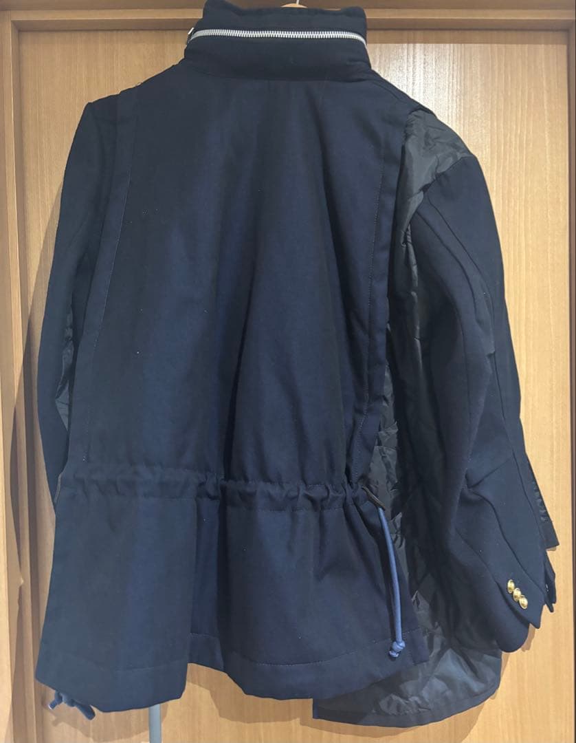 Sacai 変形ドッキングウールコート