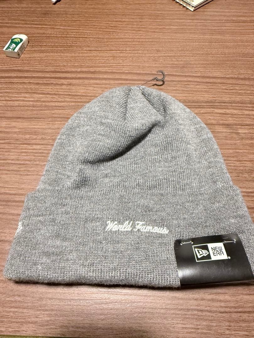 帽子 Supreme x new era box logo beanie grey