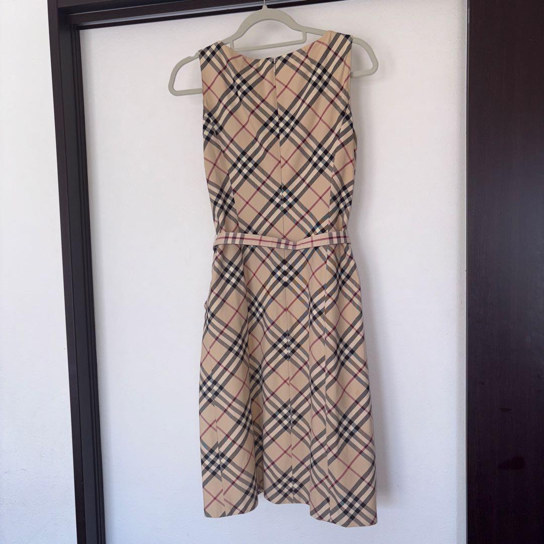 BURBERRY チェック柄 ノースリーブワンピース