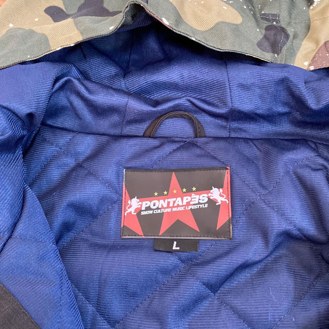 PONTAPES スノーボードウェア Lサイズ 迷彩柄