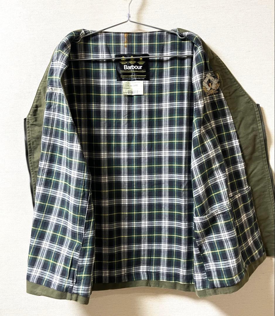 90s イングランド製 Barbour バブアー ハンティングベスト 刺繍