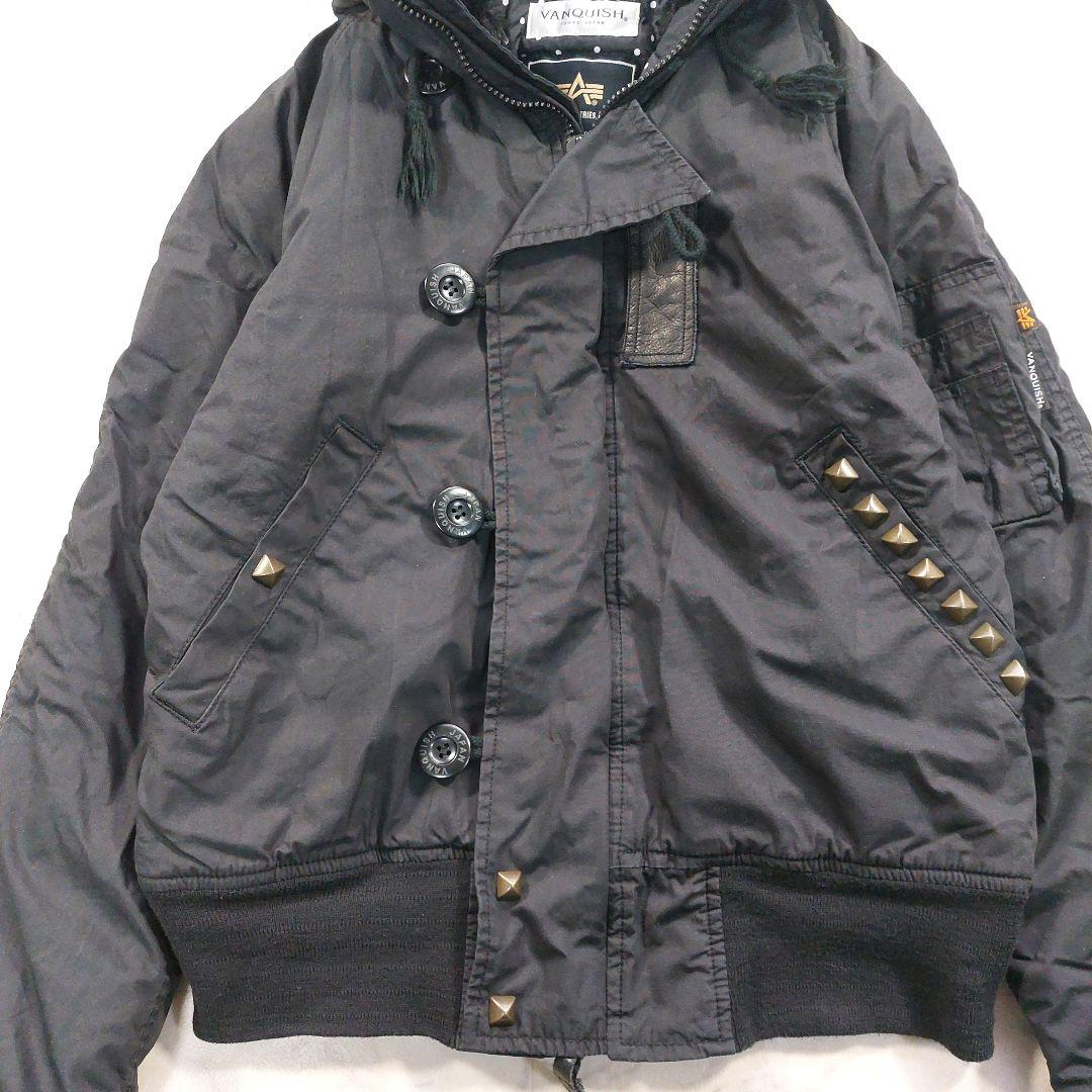 ALPHA×VANQUISH N2B スタッズ ファージャケット y2k 00s