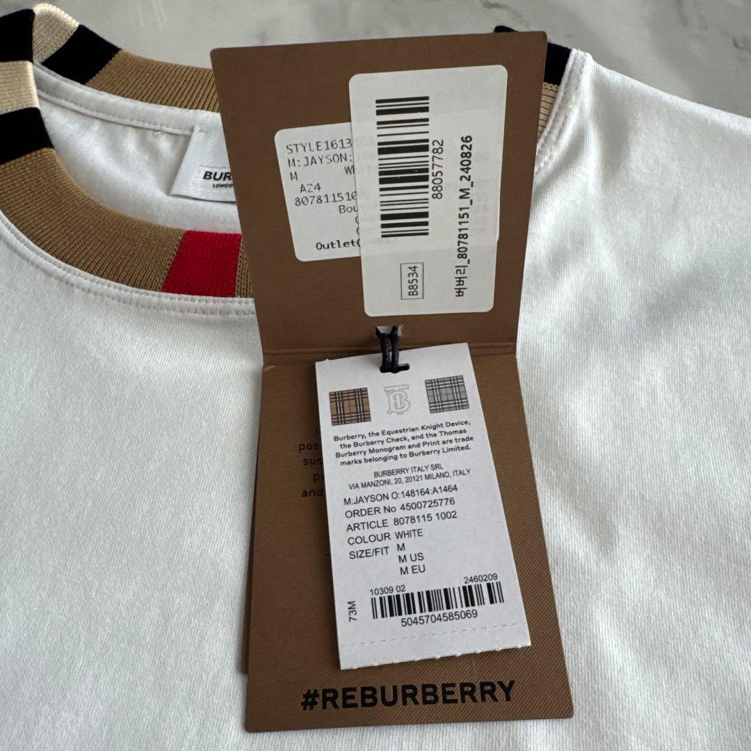 BURBERRY ホワイト Tシャツ M