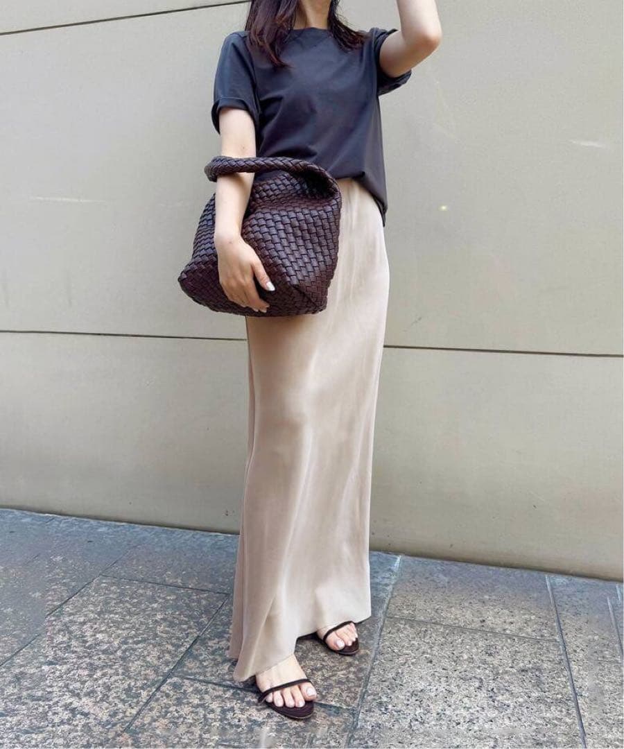 Plage / 新品・未使用 Fibril Nuance Skirt ベージュ