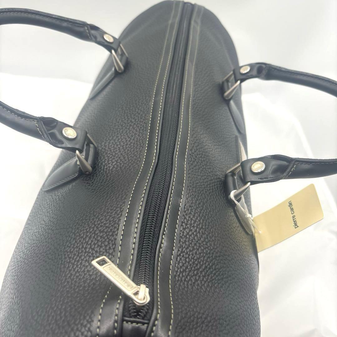 [美品] ピエールカルダン× エース　ボストンバッグ　2way シボ革　黒