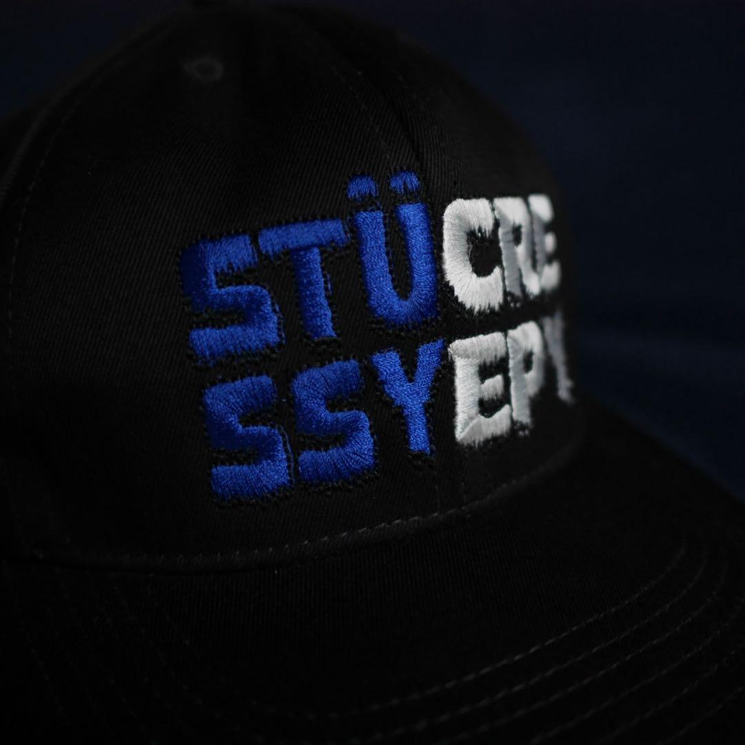希少OLD STUSSY アメリカ製 刺繍キャップ CREEPYコラボ